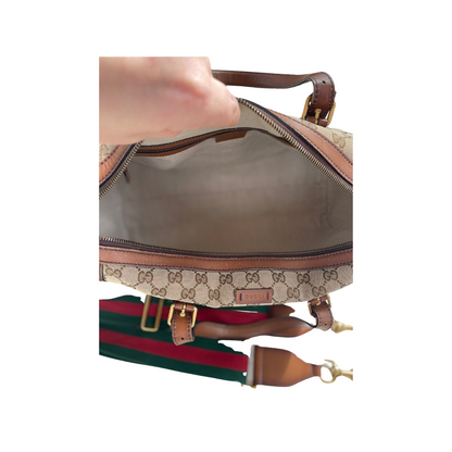 Gucci Lady Web Boston Bag